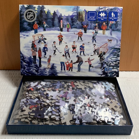 NHL The Hockey Pond 300 Piece Jigsaw Puzzle by BLM Games 2008 - Picture 8 of 8